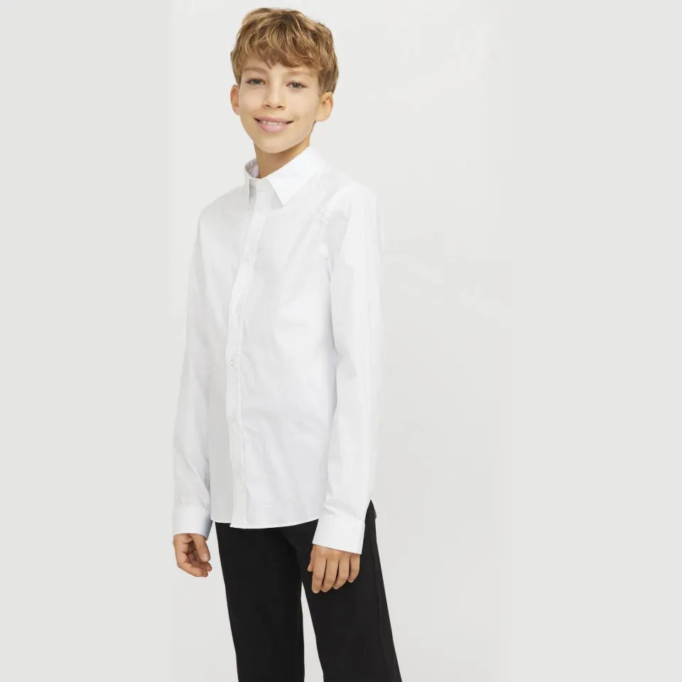 Jack & Jones JUNIOR overhemd wit