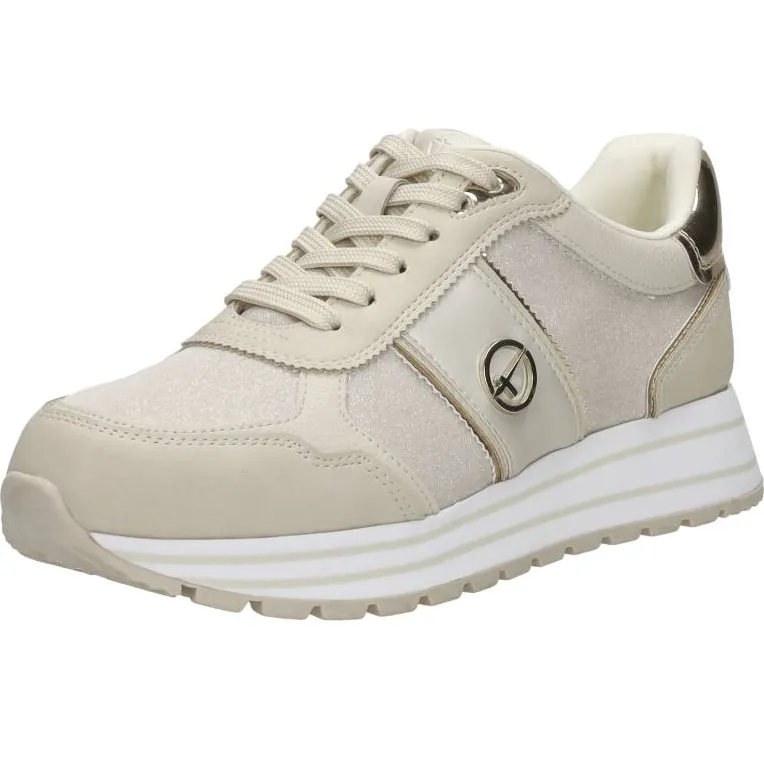 Tamaris lage sneakers beige, foto 4