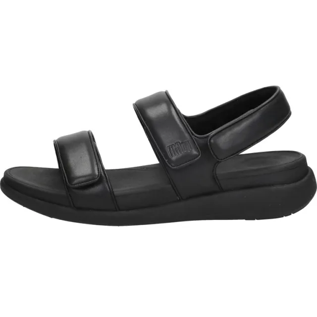 FitFlop F-Mode Go Adjustable Flatform sandalen zwart, foto 2