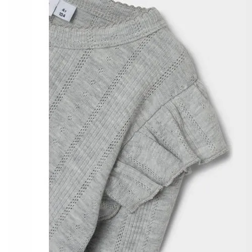 NAME IT MINI longsleeve grijs melange, foto 5