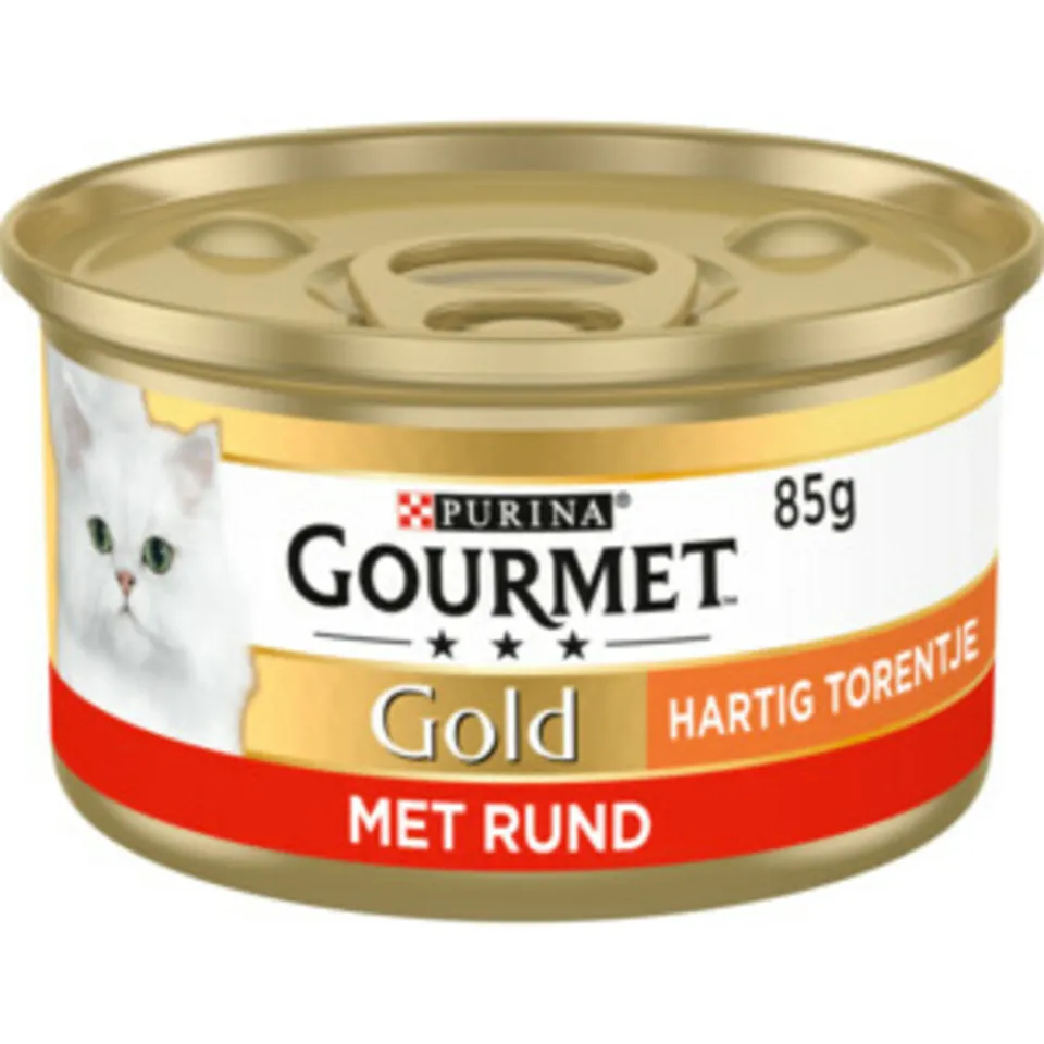 Gourmet Gold Hartig Torentje rund natvoer kat 85 g, foto 3