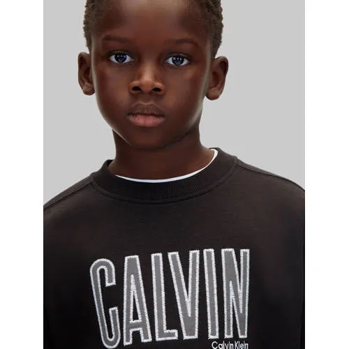Calvin Klein sweater met borduursels - zwart, foto 5