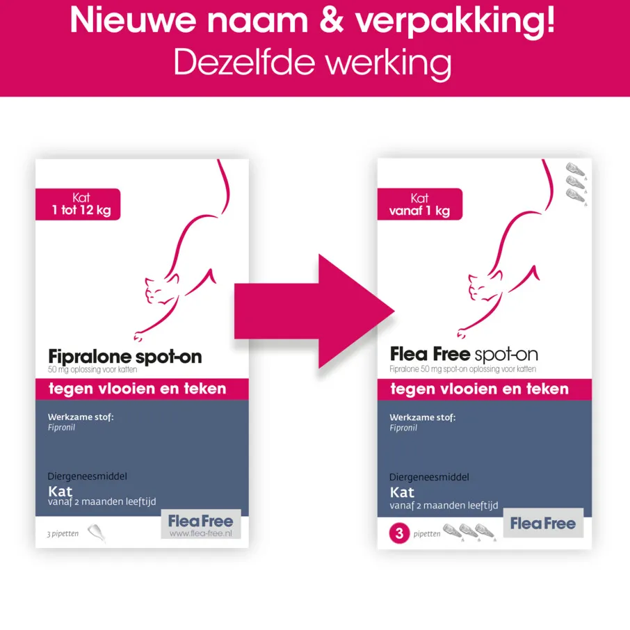 Flea Free Spot-On anti-vlooiendruppels kat, foto 3
