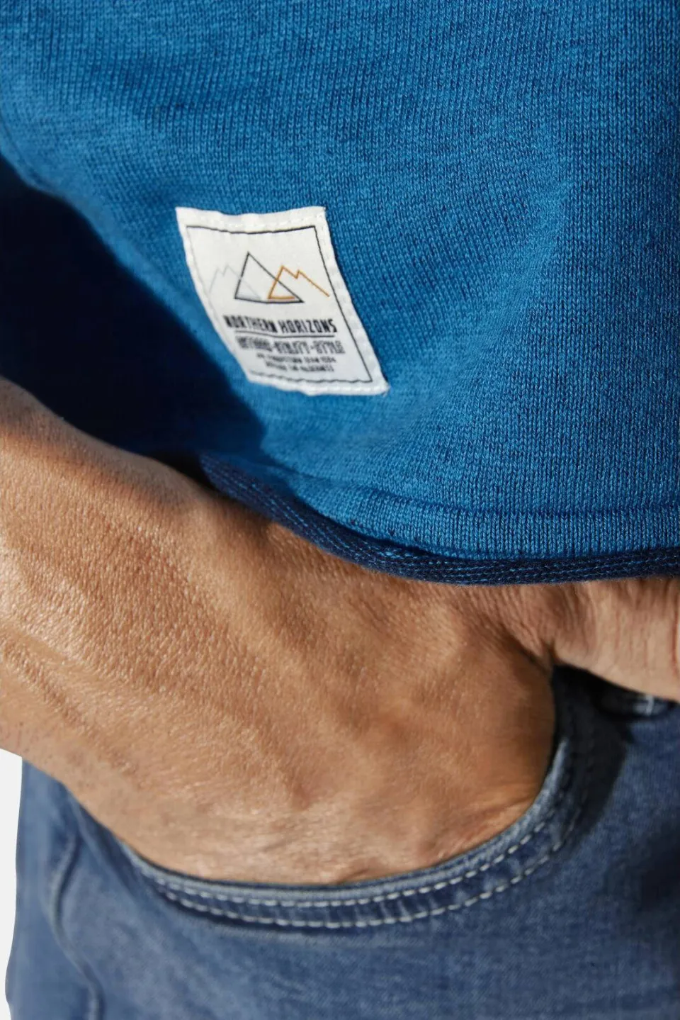 Jan Vanderstorm +FIT Collectie gebreide trui AKSELBERG Plus blauw, foto 6
