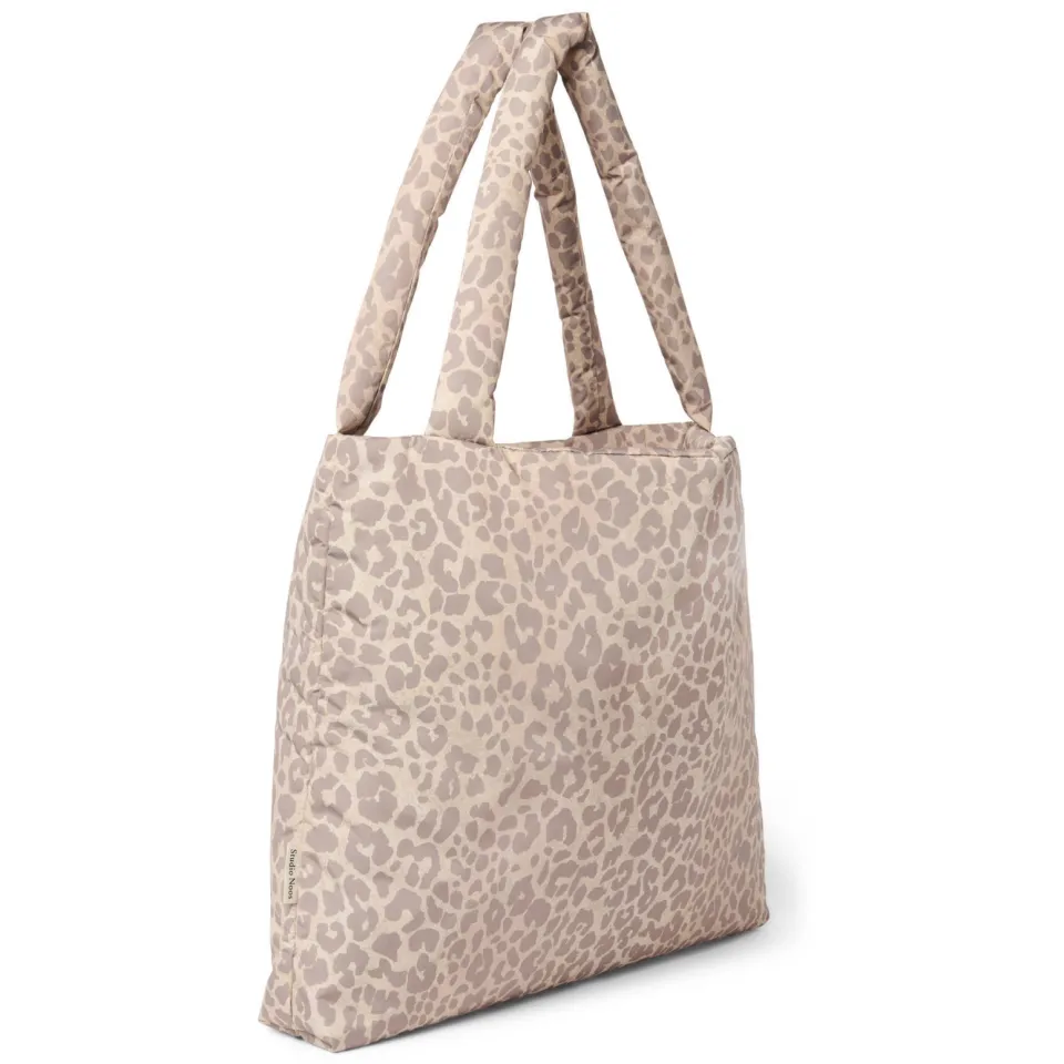 Studio Noos Puffy Leopard Mom Bag luiertas beige, foto 3