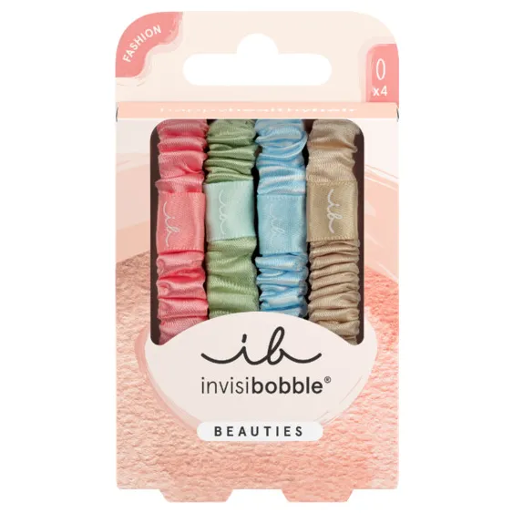 Invisibobble Beauties Haarelastiekjes Satin Sorbet 4 stuks