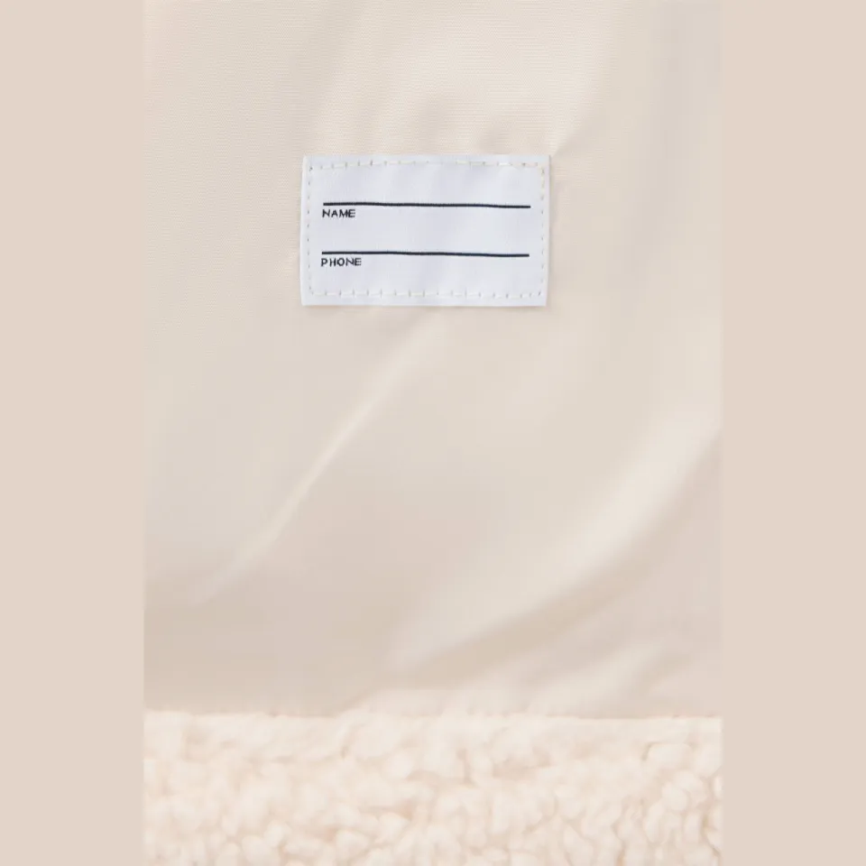 Mango teddy winterjas lichtbeige, foto 3