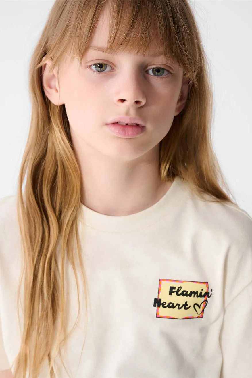 Shoeby T-shirt met backprint ecru, foto 6
