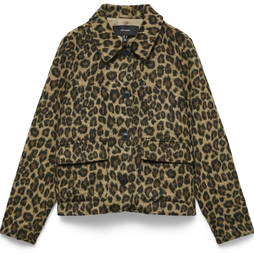 Vero Moda jas met panterprint - bruin, foto 2