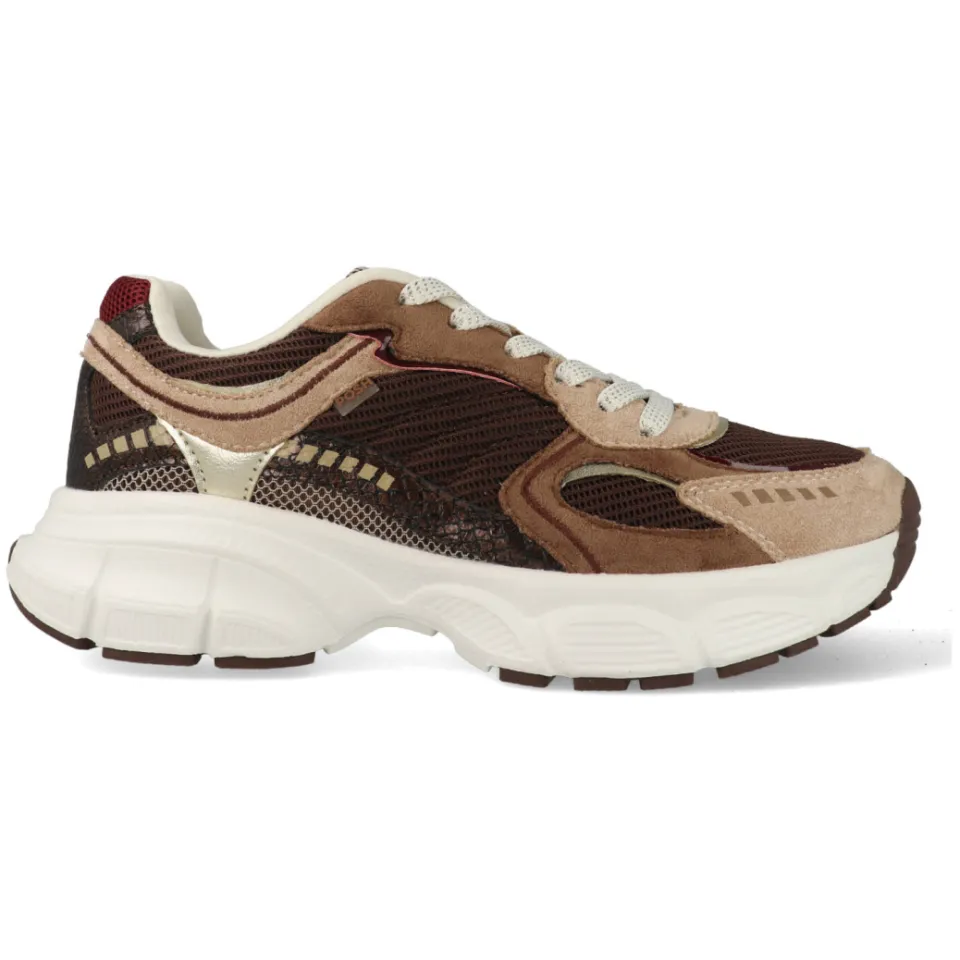 POSH by Poelman Poelman Lise lage sneakers bruin
