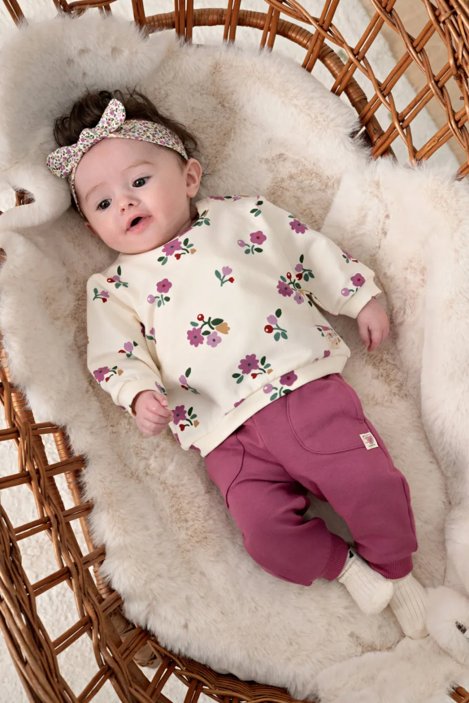 Feetje sweater Afternoon Tea ecru/roze, foto 6