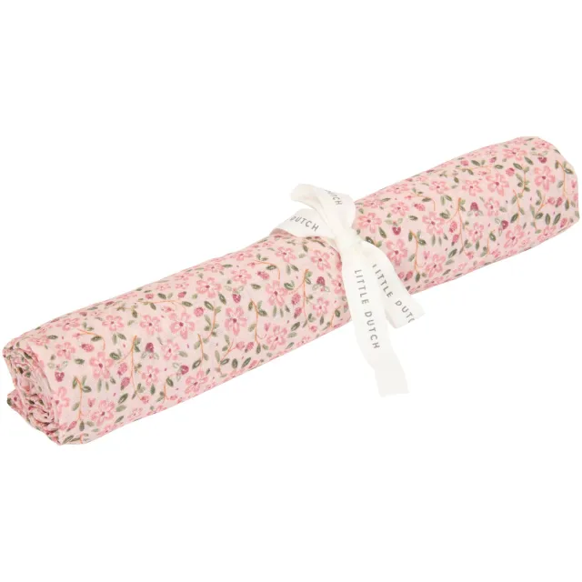 Little Dutch hydrofiele swaddle Fairy Floral roze Roze/groen