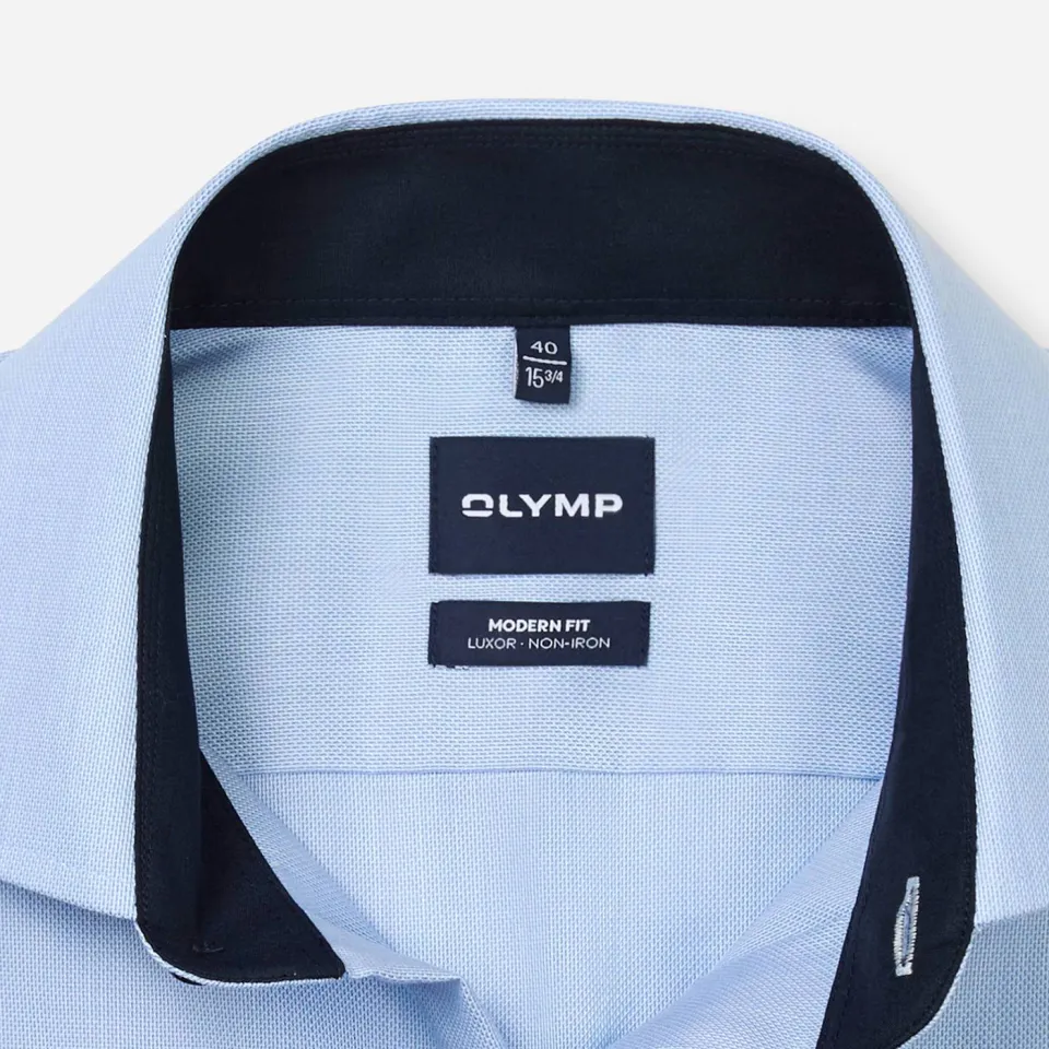 Olymp zakelijk overhemd Luxor blauw, foto 4