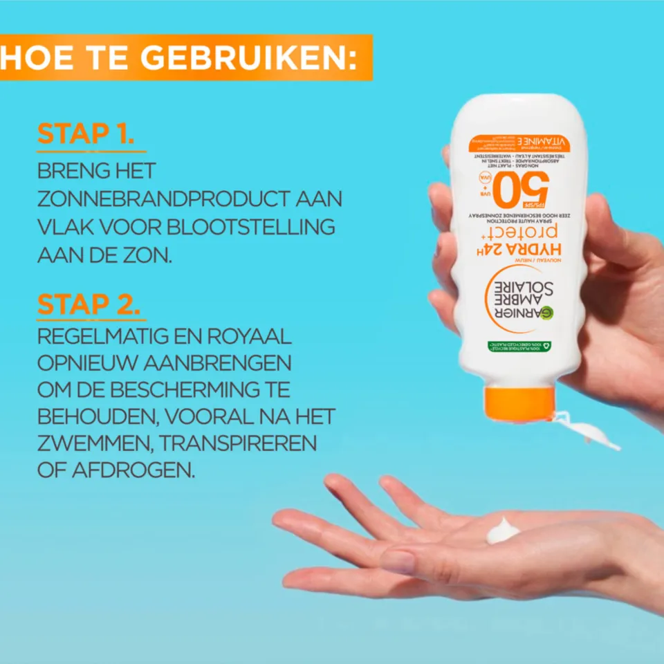 Garnier Ambre Solaire Hydra 24H Protect zonnemelk SPF50+, foto 3