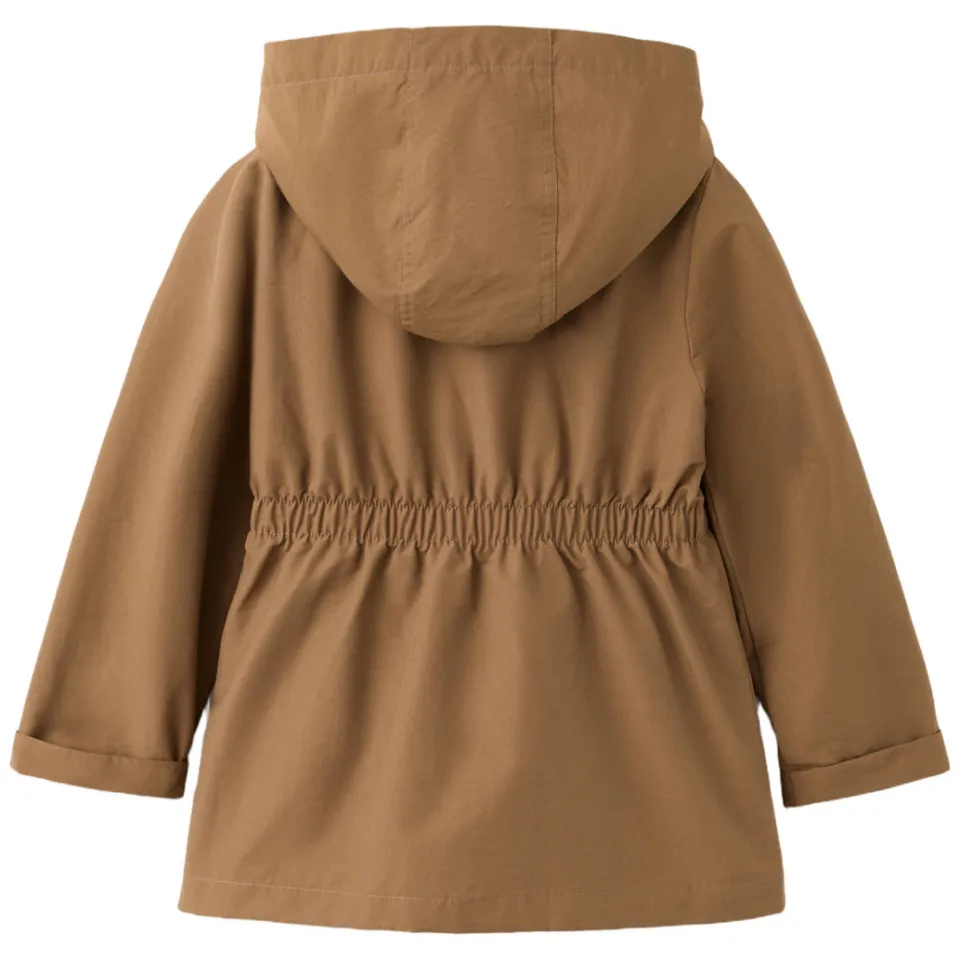 Mango Kids katoenen parka bruin, foto 3