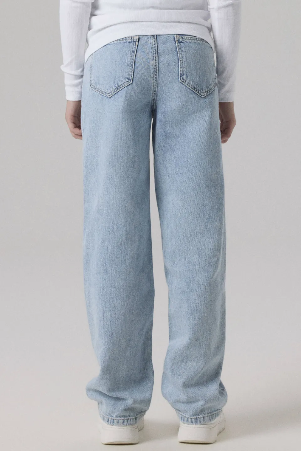 NAME IT KIDS straight jeans regular waist light blue bleached, foto 6