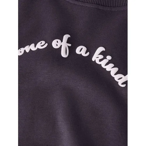 NAME IT MINI sweater met split - donkerpaars, foto 4