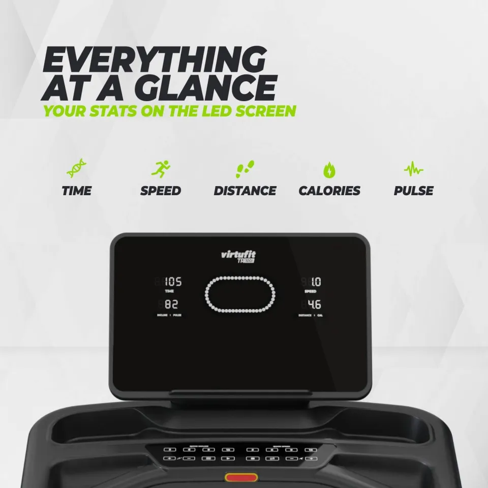 Virtufit loopband TR-100i zwart/groen, foto 8