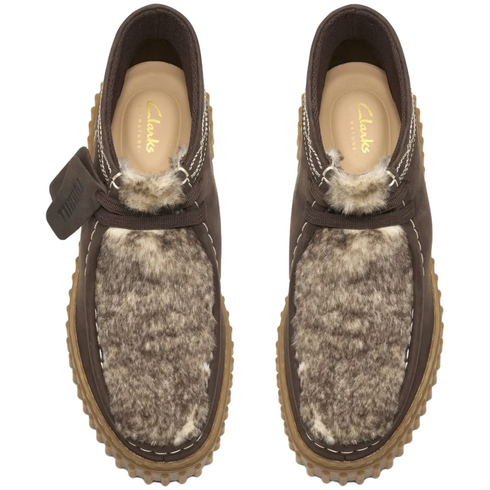 Clarks Torhill Moss suède veterboots - donkerbruin, foto 4