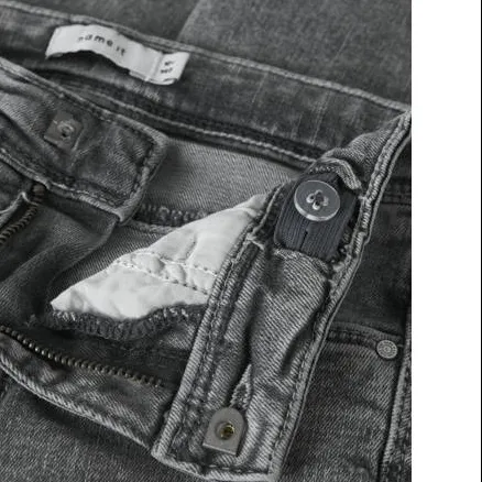 NAME IT KIDS bootcut jeans light grey denim, foto 2