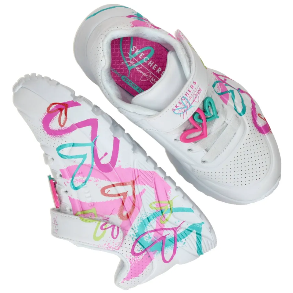 Skechers Uno Lite lage sneakers wit, foto 5
