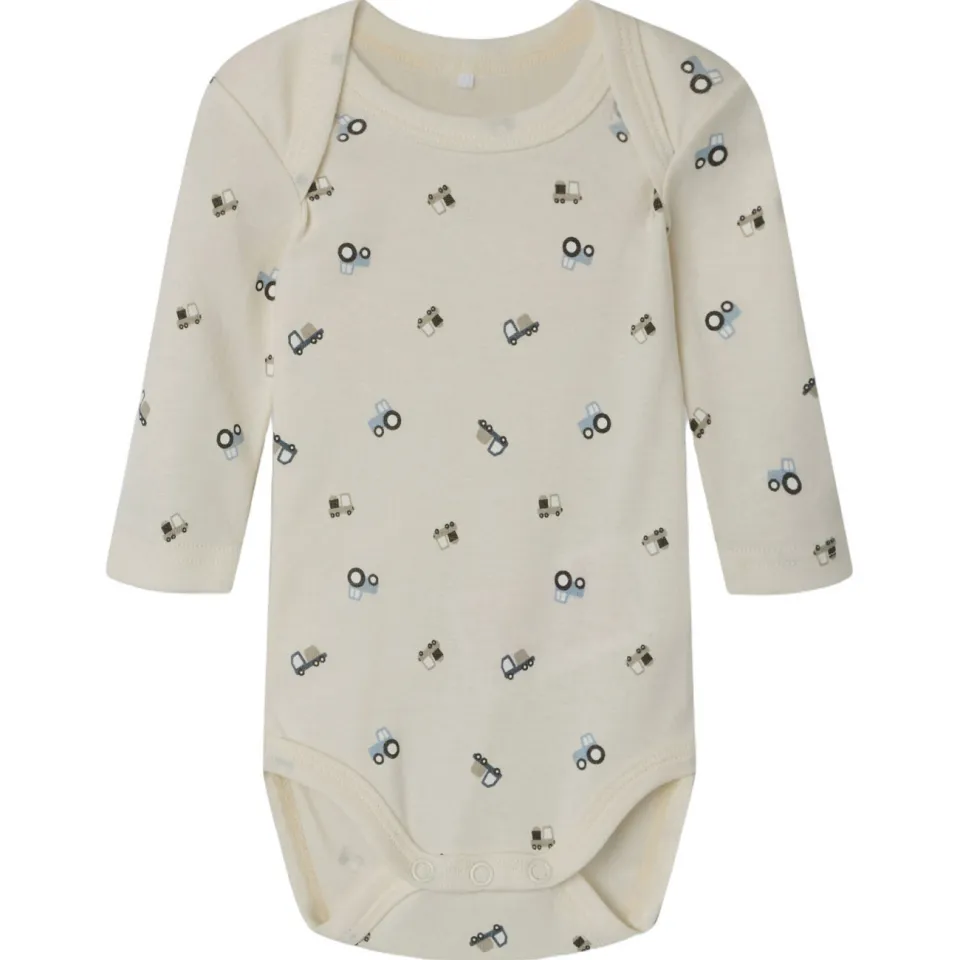 NAME IT BABY romper NBMNIGHTSUIT - blauw/ecru (set van 3), foto 3