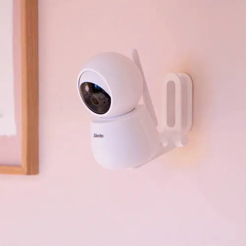 Alecto DVM2060 Babyfoon met HD-camera, groot 5 inch kleurenscherm, nachtlampje en app - Op afstand bestuurbaar - Wit, foto 4