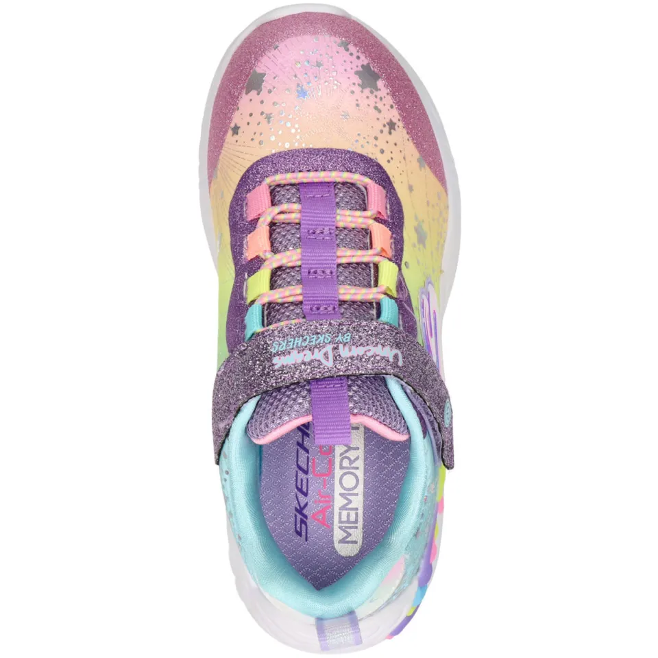 Skechers Unicorn sneakers met lichtjes roze/multi, foto 6