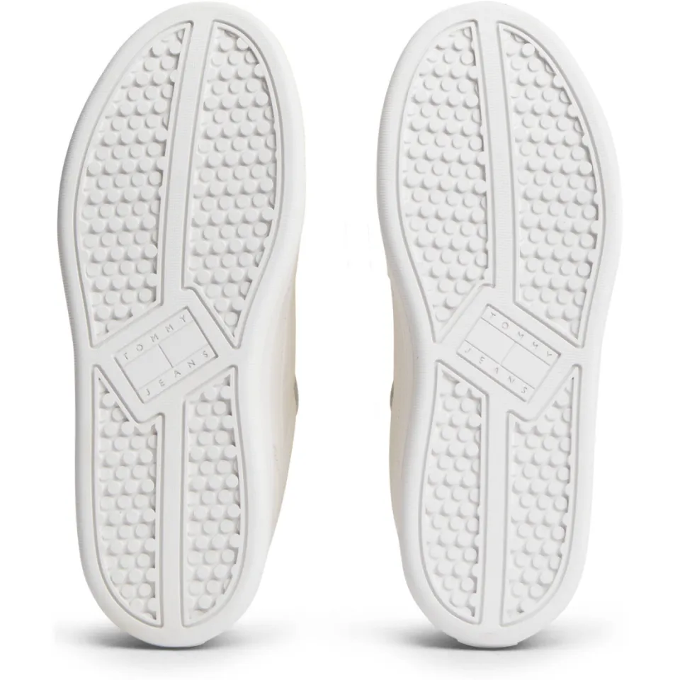 Tommy Jeans leren sneakers met logo wit, foto 6