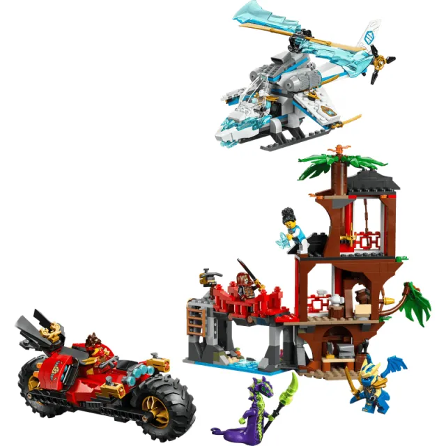Lego Ninjago Ninjavoertuigen bij de boomhut 71857