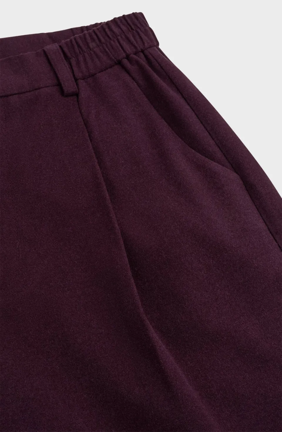 AMAYA Amsterdam tapered broek - aubergine, foto 3
