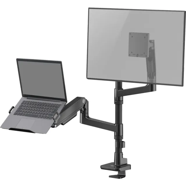 ACT Connectivity ACT AC8341 Monitorarm 49 inch met gasveer voor 1 monitor met laptophouder