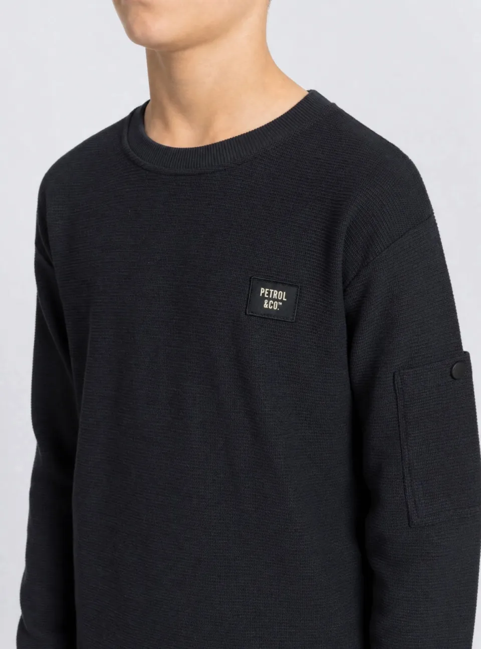 Petrol Industries sweater - zwart, foto 4