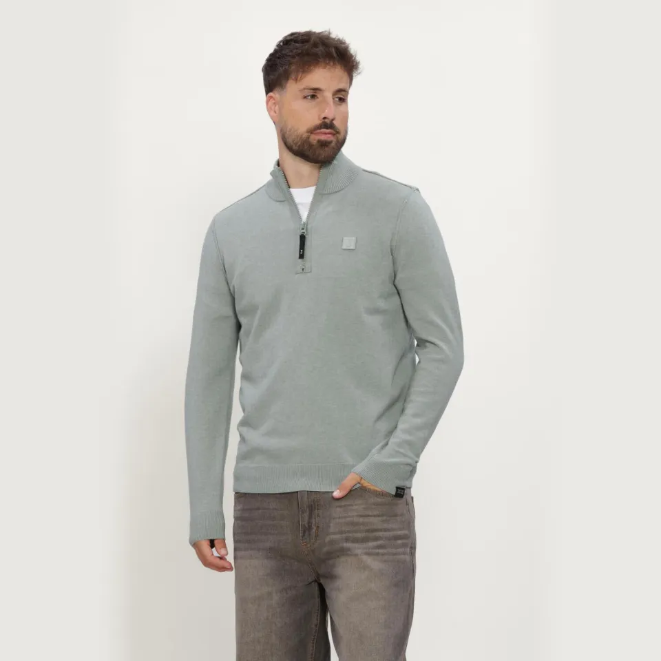 Butcher of Blue regular fit gebreide trui met wol - ice green, foto 2