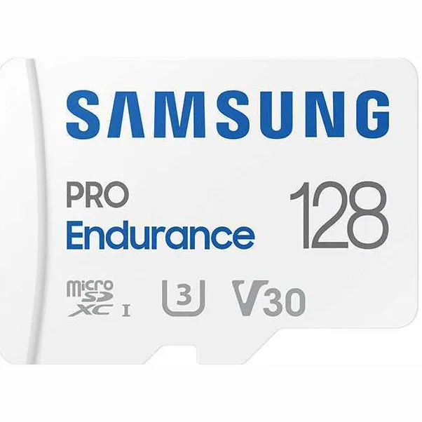 Samsung PRO Endurance 128 GB microSDXC geheugenkaart wit