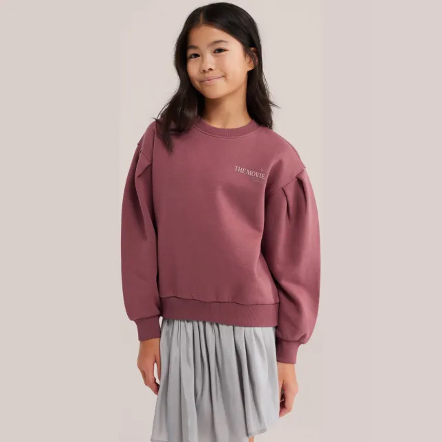 WE Fashion sweater met backprint - mauve