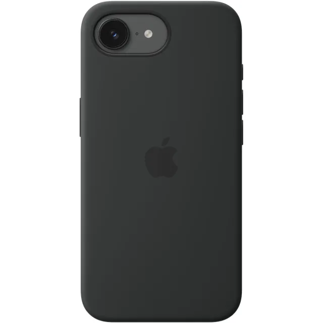 Apple iPhone 17e Silicone Case with MagSafe Telefoonhoesje Zwart