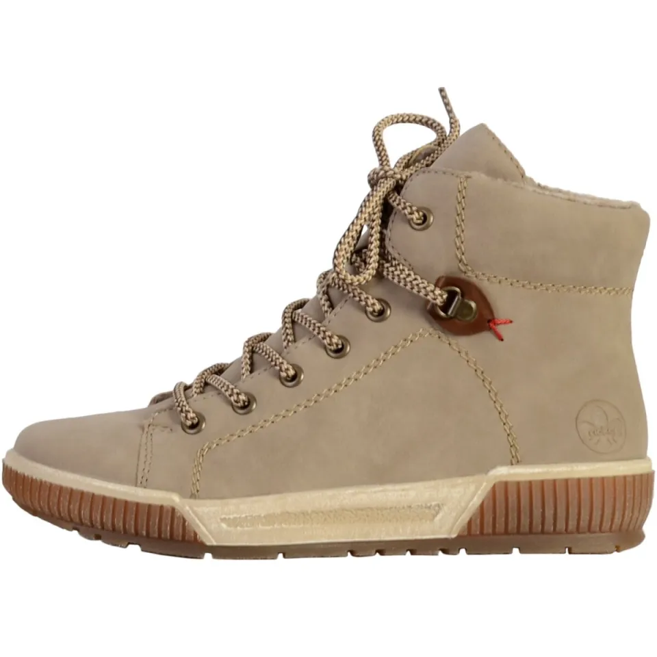 Rieker hoge veterboots beige, foto 2