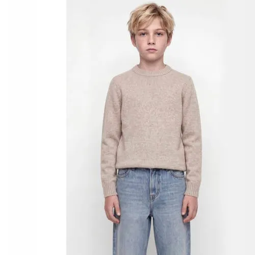 Jack & Jones JUNIOR gebreide trui met wol - beige, foto 2