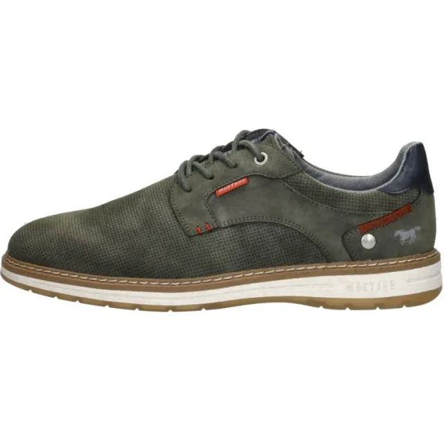 Mustang veterschoenen laag groen, foto 2