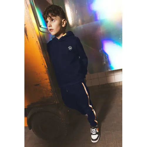 TYGO & vito hoodie met backprint - donkerblauw, foto 4