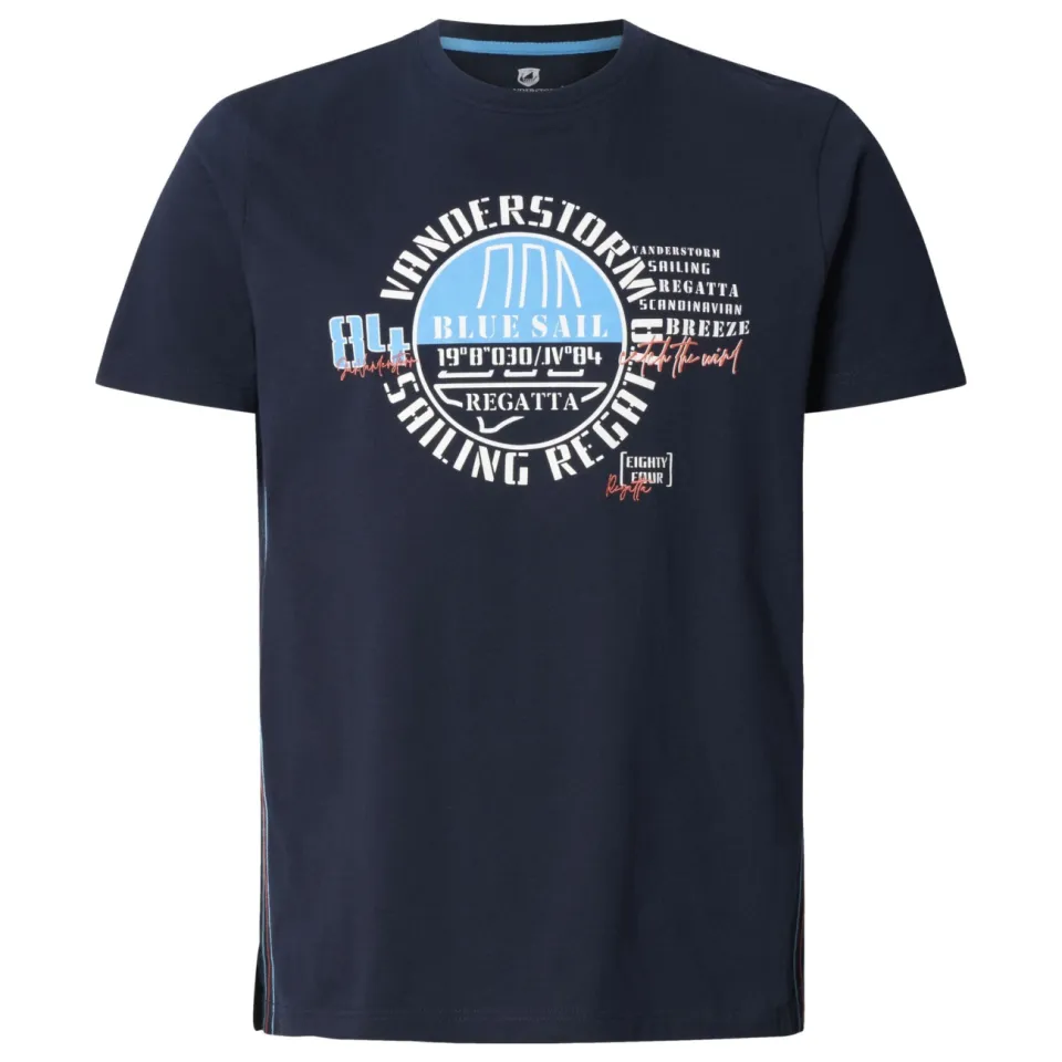 Jan Vanderstorm Ulfert T-shirt donkerblauw, foto 2