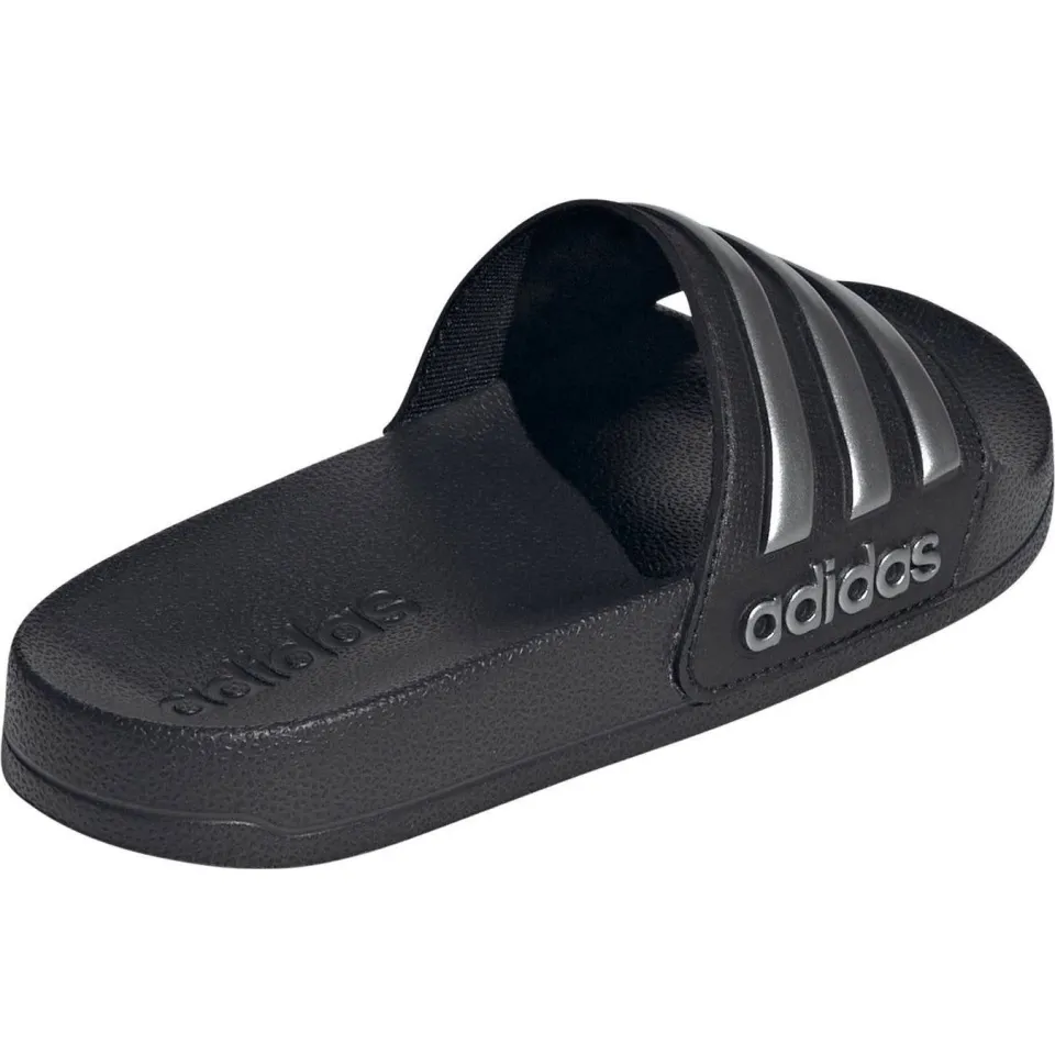 Adidas Sportswear Adilette Shower badslippers zwart/zilver metallic, foto 4