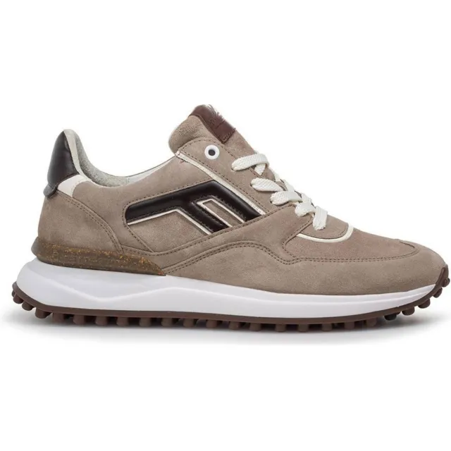 Floris Van Bommel Noppi 38.12 suède sneakers lichtbruin Taupe