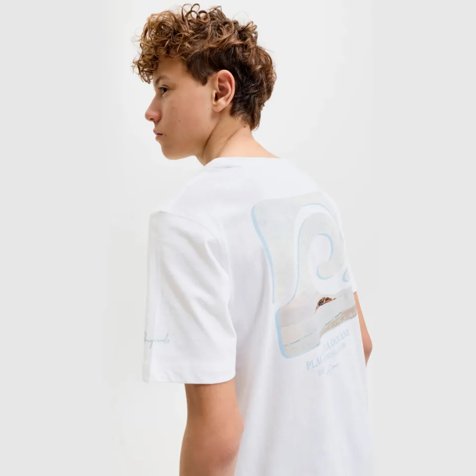 Jack & Jones t-shirt met backprint wit, foto 6