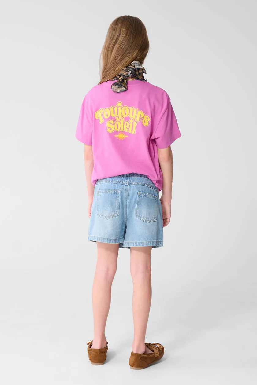 Shoeby T-shirt met backprint roze, foto 6