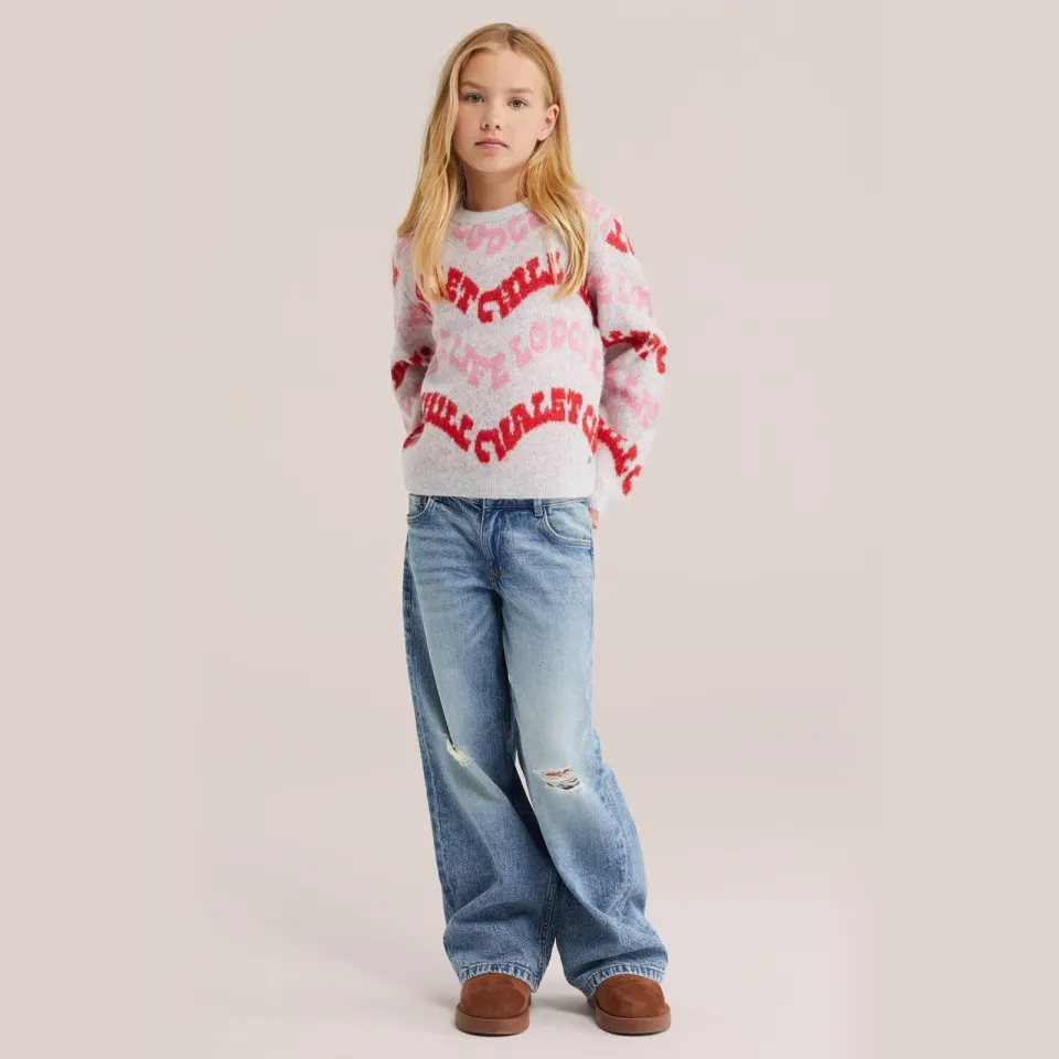 WE Fashion gebreide trui met wol - grijs, foto 4