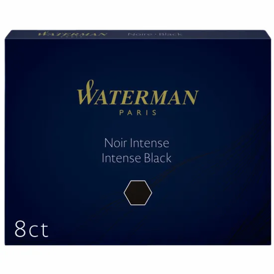 Waterman Inktpatroon waterman nr 23 lang zwart pak Stuks