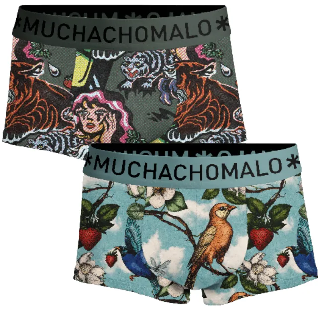 Muchachomalo Heren 2-pack Trunks Fruit Origin Veelkleurig