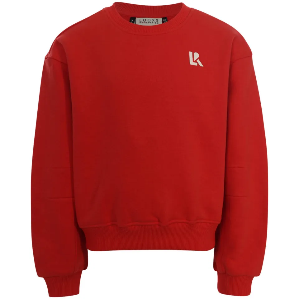 LOOXS 10sixteen rechtvallende sweater met backprint - rood, foto 2